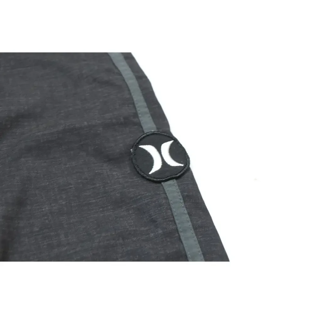 Hurley Phantom Board Shorts Mens 32 Gray Black American Flag Regular Fit Swim